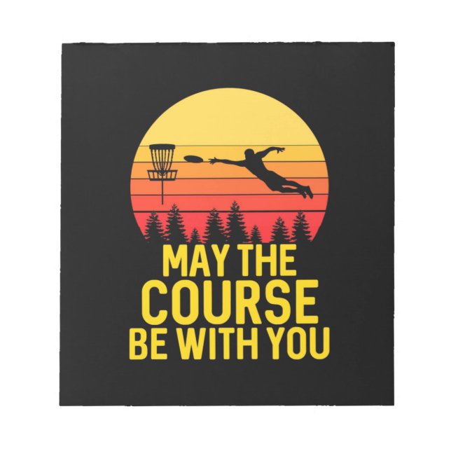 Disc Golf With You Notepad (Front)