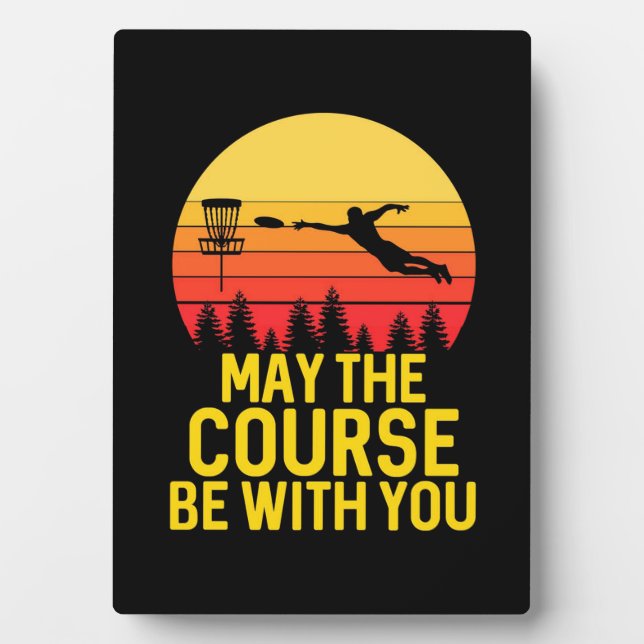 Disc Golf With You Plaque (Front)