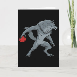 Disc Golf Wolf - Frolf Frisbee Golf  Card