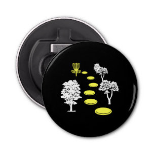 Disc Golf Woods Disc Golfer Gift Bottle Opener