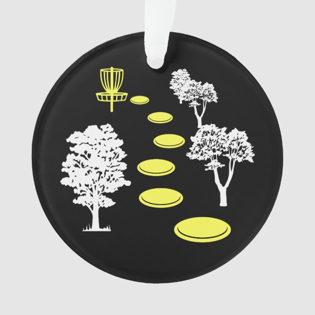 Disc Golf Woods Disc Golfer Gift Ornament (Front)