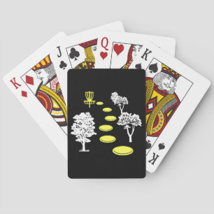 Disc Golf Woods Disc Golfer Gift Playing Cards