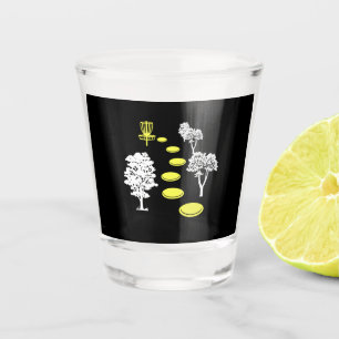 Disc Golf Woods Disc Golfer Gift Shot Glass