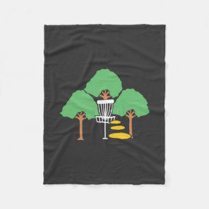 Disc Golf Woods Fleece Blanket