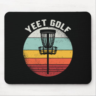 Disc Golf Yeet Golf Sket Frisbee Frolf Retro Disc Mouse Pad
