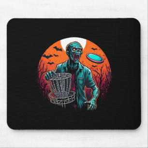 Disc Golf Zombie Halloween Disc Golfer Outfit Sket Mouse Pad