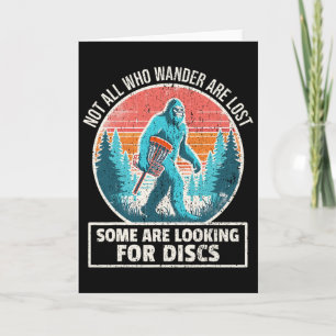 Disc Golfer Bigfoot Disc Golf Sasquatch Disc Golf  Card