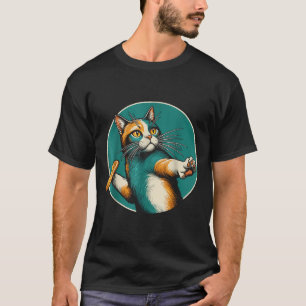 Disc Golfer Cat Disc Golf Player Funny Halloween C T-Shirt