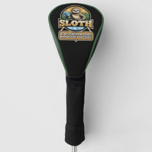 Disc Golfer Funny Sloth Disc Golf Player Golfer Head Cover