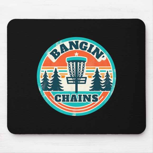 Disc Golfer - Ngin Chains - Disc Golf Player _2  Mouse Pad (Front)