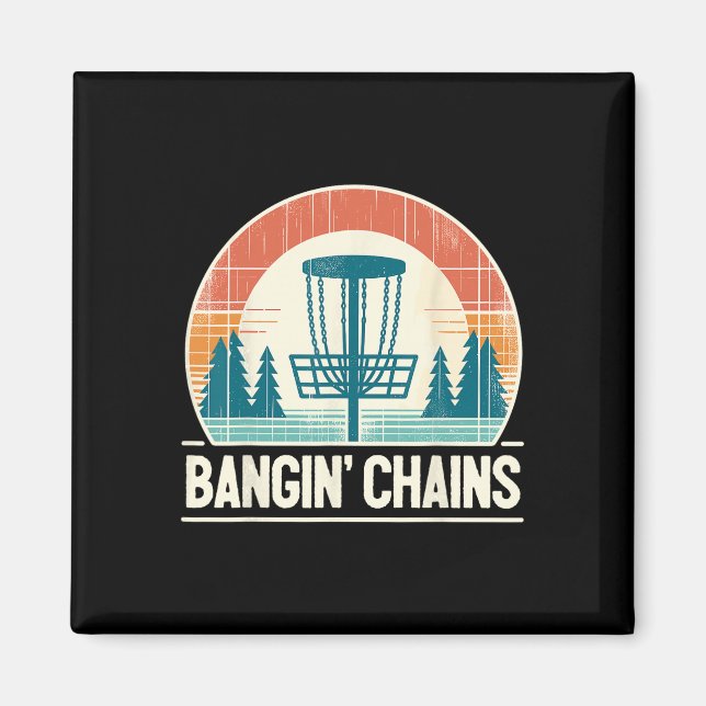 Disc Golfer - Ngin Chains - Disc Golf Player  Magnet (Front)