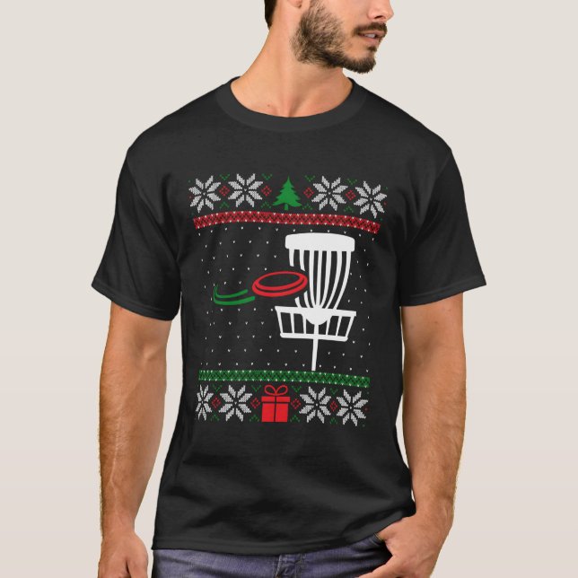 Disc Golfer Ugly Disc Golf Frisbee T-Shirt (Front)