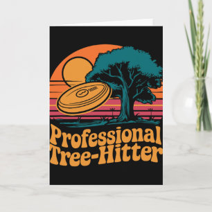 Disc Golfing Disc, Professional Tree-hitter, Retro Card