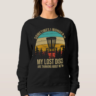 disc golfing frolfing joke with disc golf tree bas sweatshirt