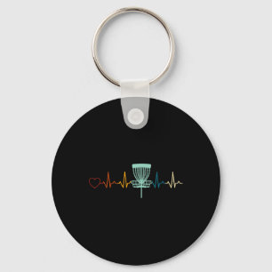Disc Golfing Heartbeat Disc Golf Basket Disc Golf Key Ring