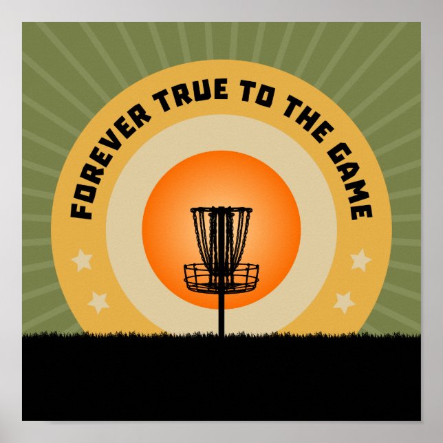 Disc Golfing Poster (Front)