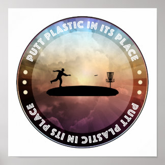 Disc Golfing Poster