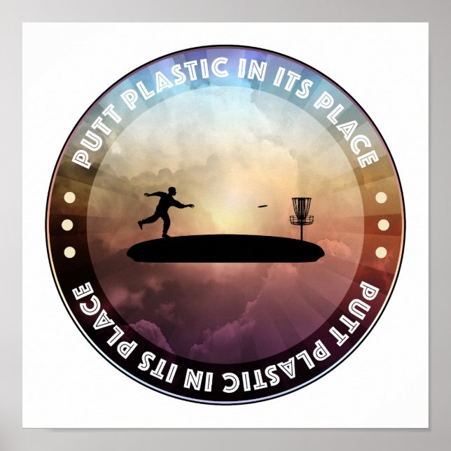 Disc Golfing Poster (Front)