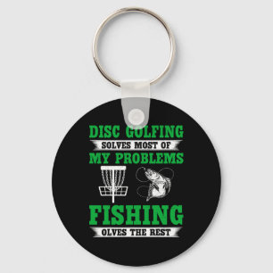 Disc Golfing Solves Most Of My Problems - Disc Gol Key Ring