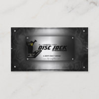 Disc Jock DJ Business Card Template