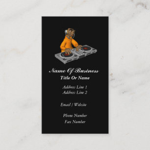 Disc Jockey Business Card