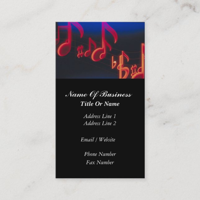 Disc Jockey Business Card (Front)