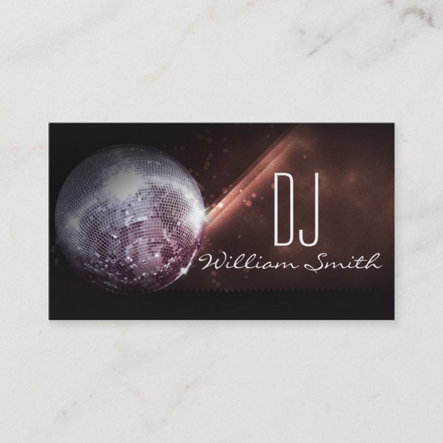 Disc Jockey/Dj Business card (Front)