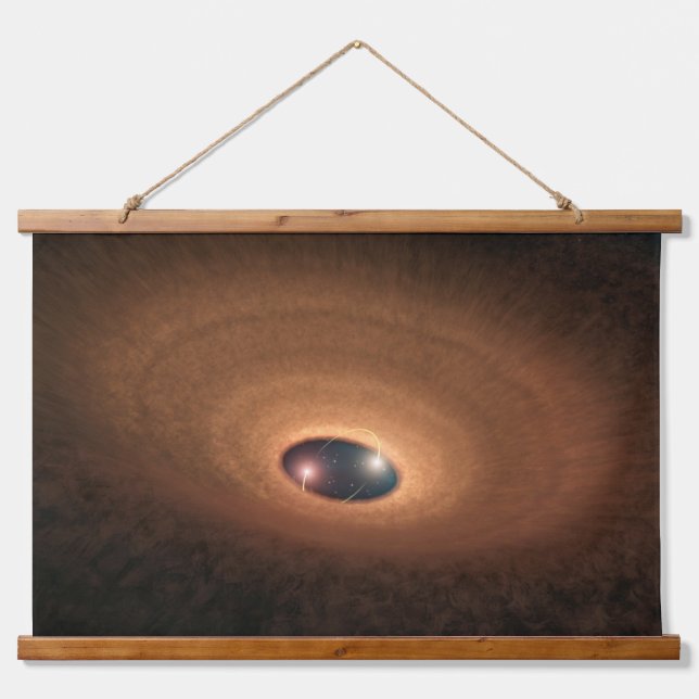 Disc Of Dusty Material Leftover From Star Forming Hanging Tapestry (Front)