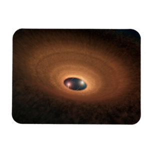 Disc Of Dusty Material Leftover From Star Forming Magnet