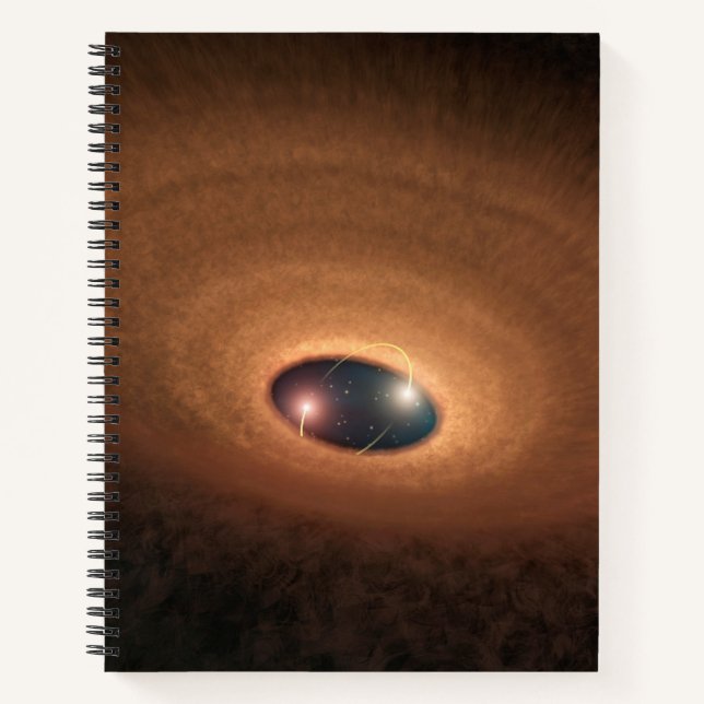 Disc Of Dusty Material Leftover From Star Forming Notebook (Front)