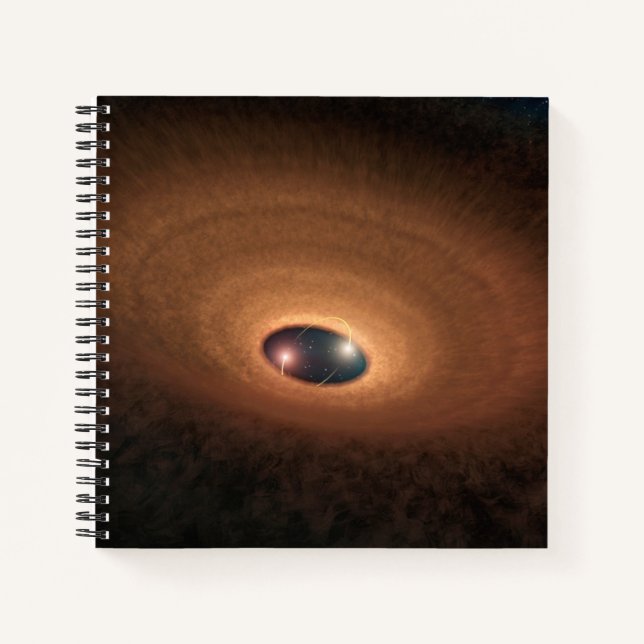 Disc Of Dusty Material Leftover From Star Forming Notebook (Front)