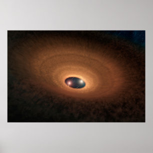 Disc Of Dusty Material Leftover From Star Forming Poster