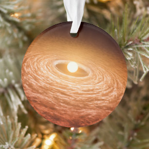 Disc Of Material Surrounding Star Fu Orionis. Ornament