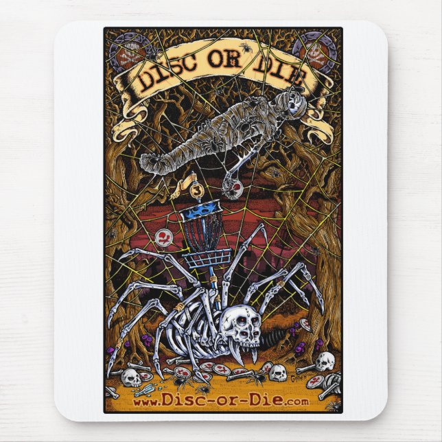 Disc Or Die Mouse Pad (Front)