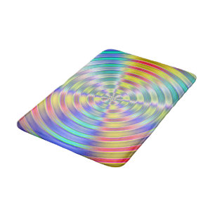 Disc Pattern Bath Mat