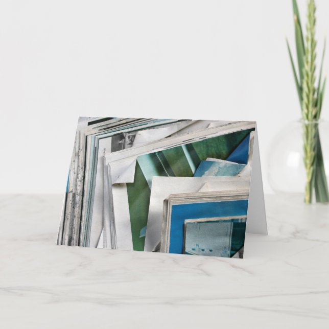 Discarded book photograph card (Front)