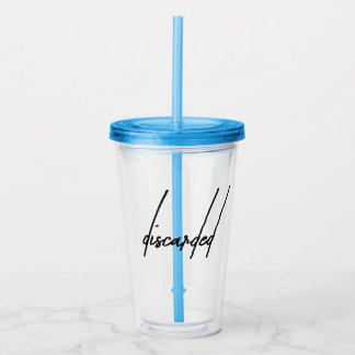 Discarded Moody Esthetic Left Behind Acrylic Tumbler