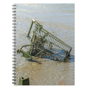 Discarded shopping trolley notebook