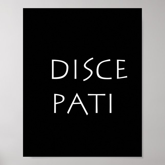 Disce pati poster (Front)