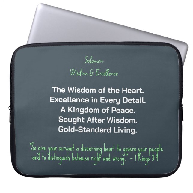Discerning Heart Excellence Laptop Sleeve (Front)