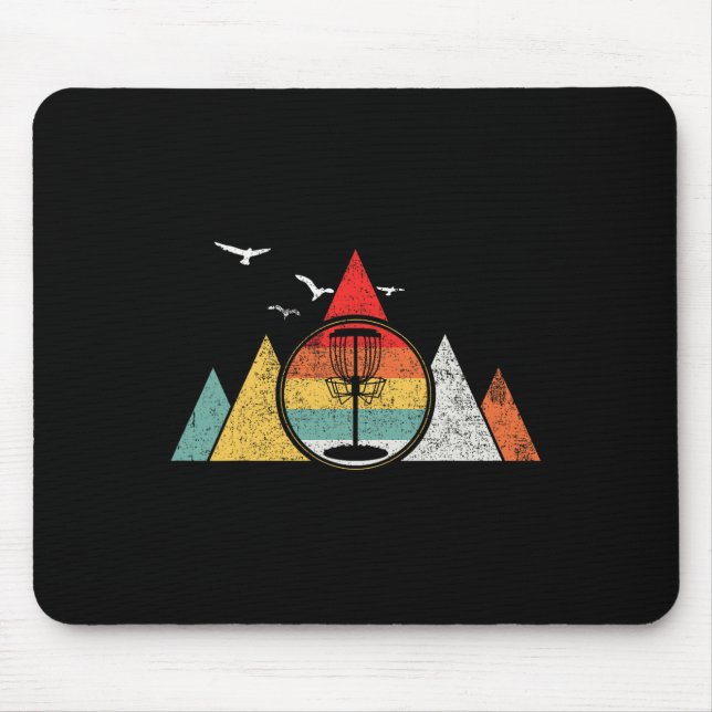 Discgolf Disc Golf Vintage  Mouse Pad (Front)