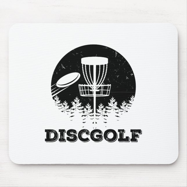 Discgolf Ultimate Frisbee Throw It In The Sket Dis Mouse Pad (Front)