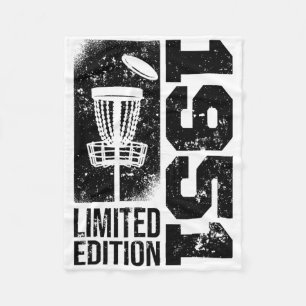 Discgolf Vintage 1951 Birthday Disc-golfing Game D Fleece Blanket