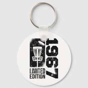 Discgolf Vintage 1967 Birthday Disc-golfing Game D Key Ring