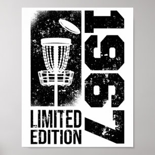 Discgolf Vintage 1967 Birthday Disc-golfing Game D Poster