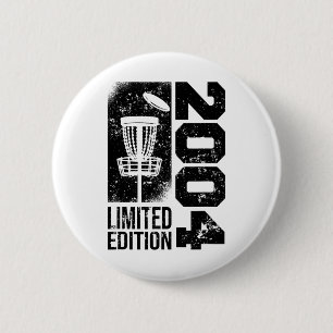 Discgolf Vintage 2004 Birthday Disc-golfing Game D 6 Cm Round Badge