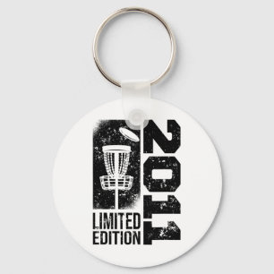 Discgolf Vintage 2011 Birthday Disc-golfing Game D Key Ring