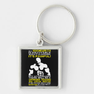 DISCIPLINE - Bodybuilding Workout Motivational Key Ring