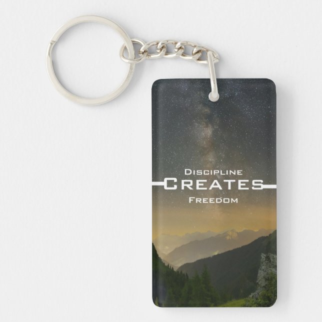 Discipline Creates Freedom Key Ring (Front)
