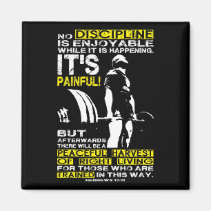 DISCIPLINE - Deadlift Workout Motivational Magnet